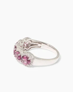 Ring mit Malawi Granat + Brillant