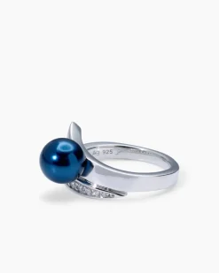 Ring mit MK-Perle 8 mm und Zirkonia
