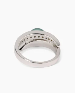Ring mit MK-Perle 8 mm und Zirkonia