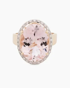 Ring mit Morganit & Brillanten