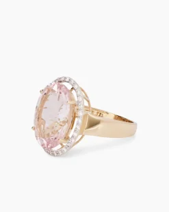 Ring mit Morganit & Brillanten