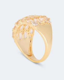 Ring mit Morganit und Zirkon