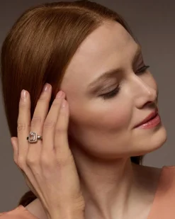Ring mit Morganit und Zirkon