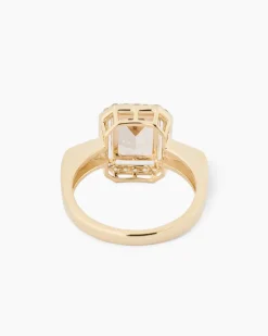 Ring mit Morganit und Zirkon