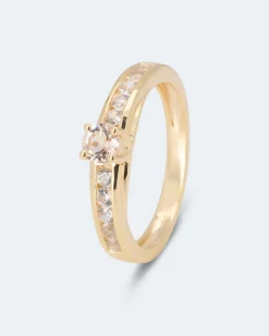 Ring mit Morganit & Zirkon