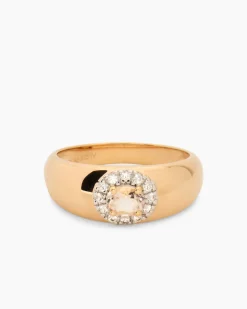 Ring mit Morganit & Zirkon