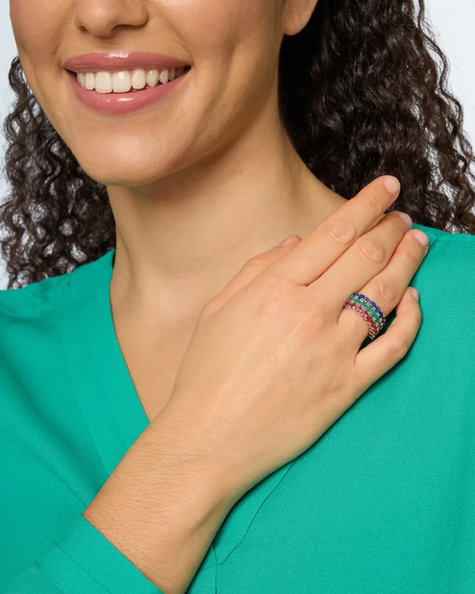 Ring mit Multi-Edelsteinen