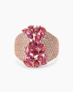 Ring mit Nanosteinen und Zirkonia