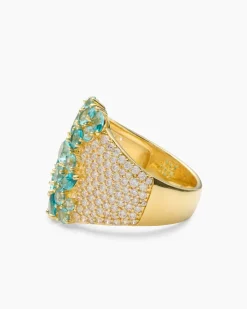 Ring mit Nanosteinen und Zirkonia