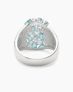 Ring mit Nanosteinen und Zirkonia