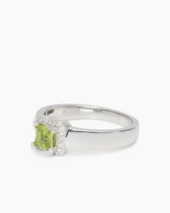 Ring mit Peridot & Brillant