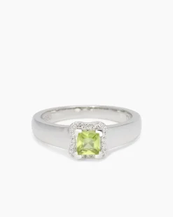 Ring mit Peridot & Brillant
