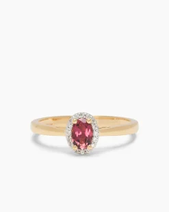 Ring mit Pink Turmalin und Zirkon