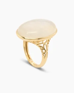 Ring mit Rainbow Mondstein