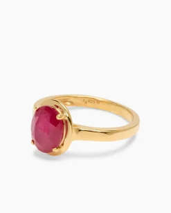 Ring mit Sambia Rubin