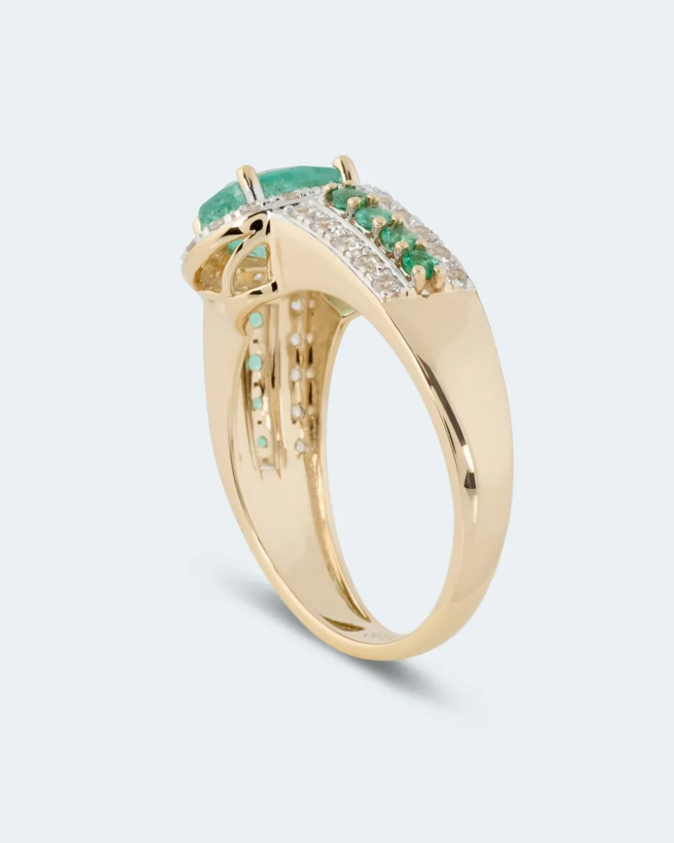 Ring mit Sambia Smaragd