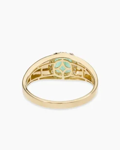 Ring mit Smaragd und Diamant