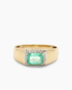 Ring mit Smaragd und Diamanten