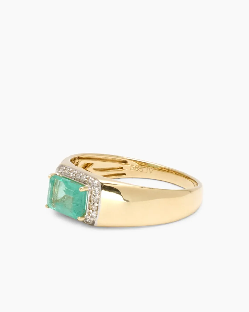 Ring mit Smaragd und Diamanten