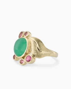 Ring mit Smaragd und Turmalin