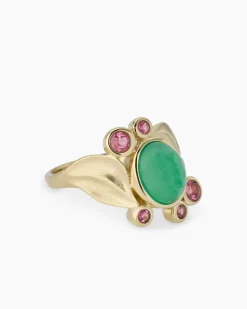 Ring mit Smaragd und Turmalin