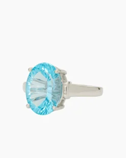 Ring mit Swiss Blue Topas