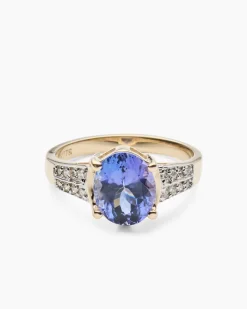 Ring mit Tansanit AAAA+