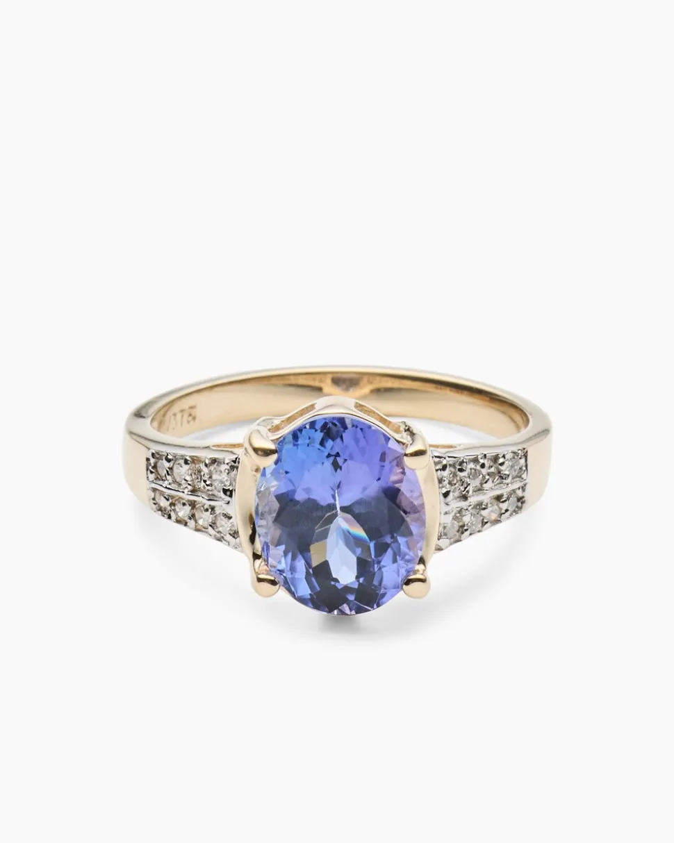 Ring mit Tansanit AAAA+
