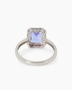 Ring mit Tansanit AAAAA & Brillanten