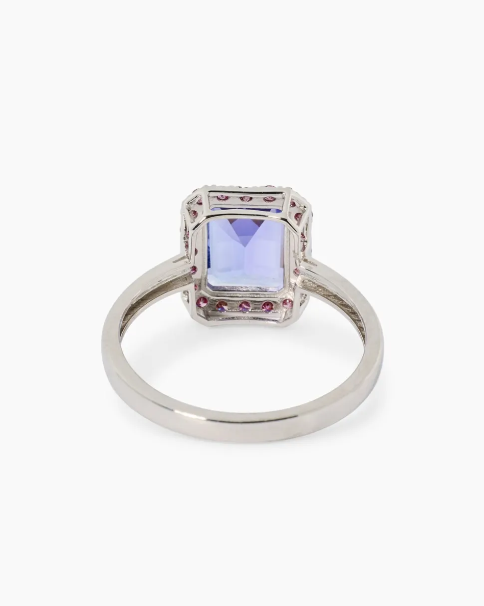 Ring mit Tansanit AAAAA & Brillanten
