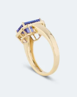 Ring mit Tansanit AAAAA + Brillanten