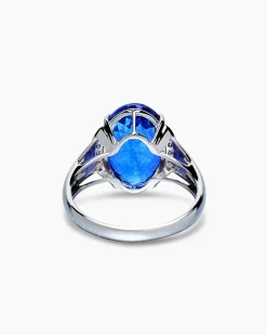Ring mit Tansanit AAAAA & Brillanten
