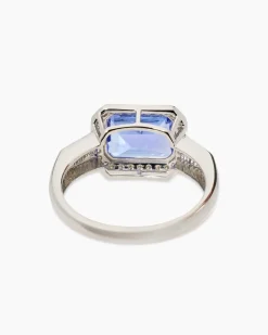 Ring mit Tansanit AAAAA & Brillanten
