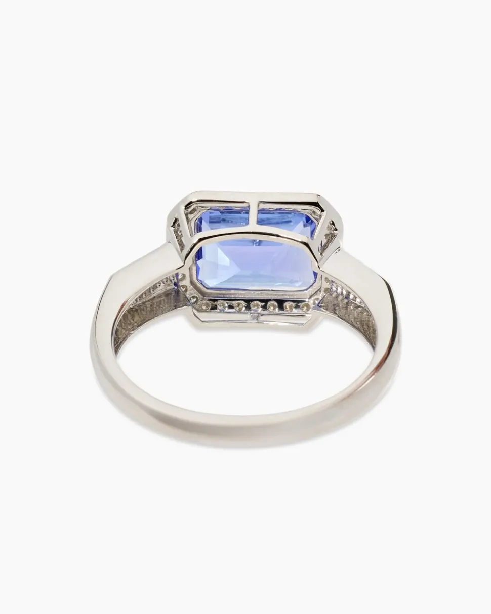 Ring mit Tansanit AAAAA & Brillanten