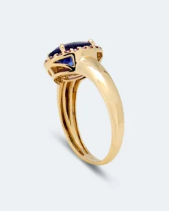 Ring mit Tansanit AAAAA & Brillanten