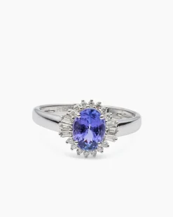 Ring mit Tansanit AAAAA & Diamanten