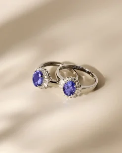 Ring mit Tansanit AAAAA & Diamanten