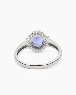 Ring mit Tansanit AAAAA & Diamanten