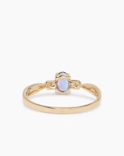 Ring mit Tansanit AAAA & Brillanten