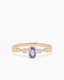 Ring mit Tansanit AAAA & Brillanten