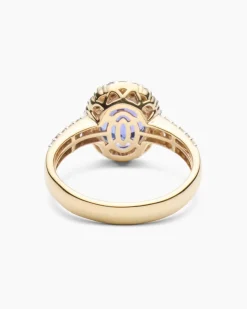 Ring mit Tansanit AAAA & Brillanten