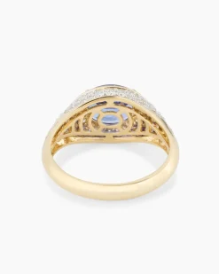 Ring mit Tansanit AAAA & Brillanten
