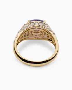 Ring mit Tansanit AAAA & Brillanten