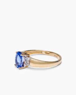 Ring mit Tansanit AAA & Brillanten