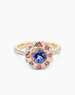 Ring mit Tansanit und Brillanten