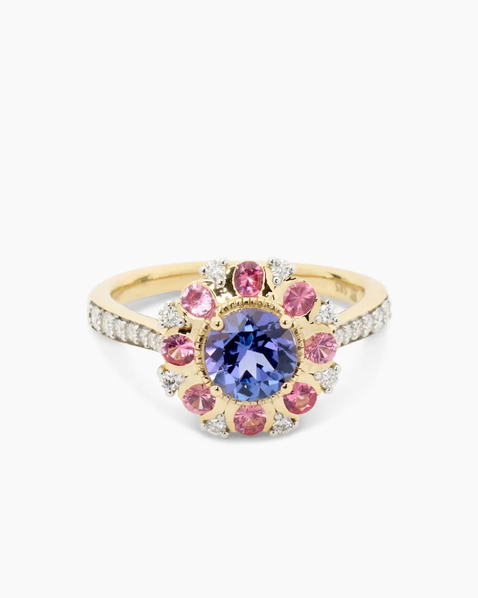 Ring mit Tansanit und Brillanten