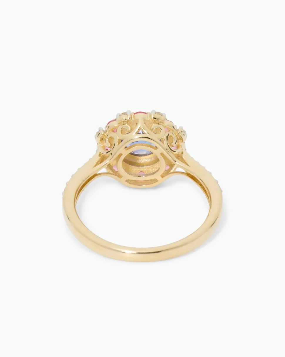Ring mit Tansanit und Brillanten