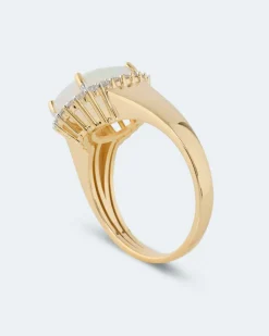 Ring mit Äthiopischem Opal & Zirkon