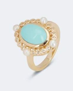 Ring mit Türkis