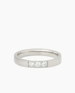 Ring mit Zirkonia, 3er Set